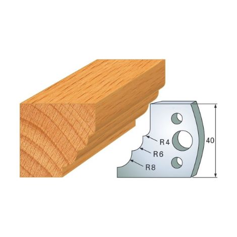 JEU DE 2 FERS PROFILES ACIER HT 40MM  N°132