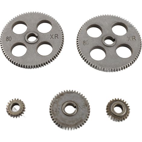 Satz mit 5 Drehbankzahnrädern aus Gusseisen HT250 mini T80 T45 T25 T20 Ersatzzubehör für Metallbearbeitungsmaschinen (1/5)
