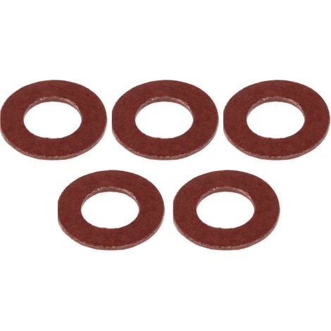 Schläfer 182110 Guarnizioni Idrauliche in Fibra Vulcanizzata Rossa 3/8", Rondella in Fibra Vulkanite 3/8"x 1,8mm, Guarnizioni per Parti di Rubinetti Flessibili e Impianti Riscaldamento, Conf 5 pezzi (1/5)
