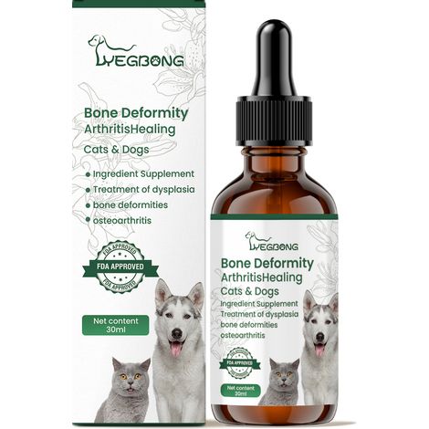 gouttes pour les articulations des animaux de compagnieConvient aux chiens et aux chats de tous âges, y compris ceux qui ont des problèmes articulaires et cutanés. (1/5)
