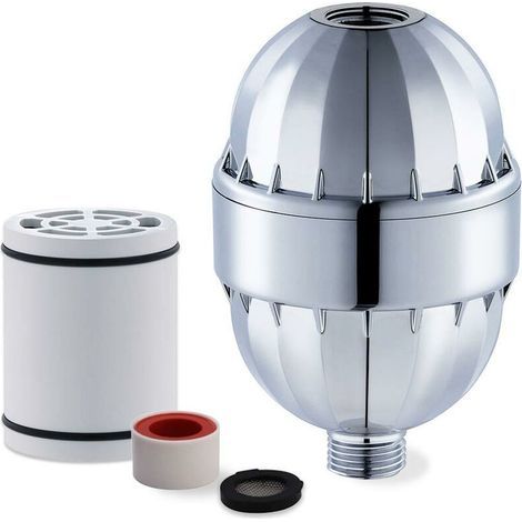 Filtre Anti Calcaire Douche,Filtre à Douche à 15 étage avec Vitamine C et Haute Pression,Adoucisseur d'Eau élimine le Chlore et les Métaux lourds,Revitalisant la Peau Cheveux Ongles (1/5)
