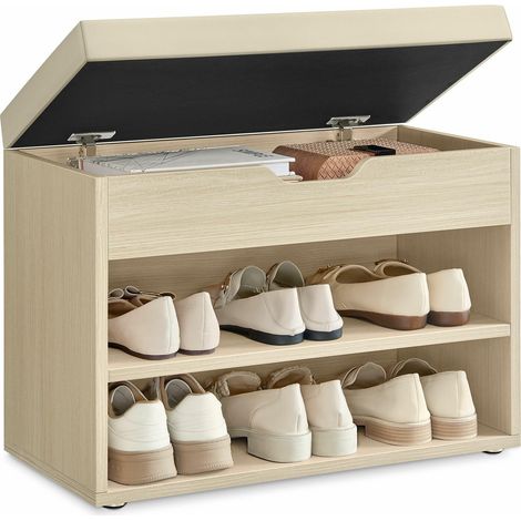 Beigefarbener Schuhschrank mit Stauraum (1/5)