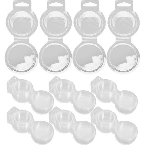 Contenants vides en plastique pour fondant à cire, design à clapet simple et généreux, pour la fabrication de bougies et de savons maison. Dimensions : 16,10 x 6,80 x 2,50 cm. Lot de 100. (1/5)