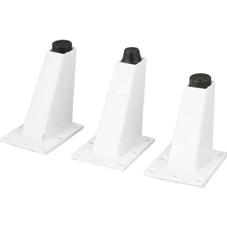 Pied De Meuble Ajustable 4pcs Pieds Epingle DIY Pieds Pour Table Pied De Chaise, Armoires Pieds De Meuble,Triangulaires Réglables De Cuisine De Jambes De Meubles D'alliage D'aluminium (1/5)