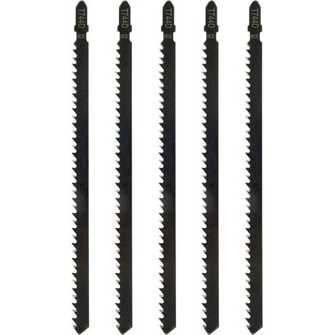 5pcs Lames de Scie Sauteuse T744D Professionnelles de 180 mm pour Scier le Bois et le Métal Accessoire de Scie Sauteuse Compatible avec Bosch, Metabo etc (1/5)