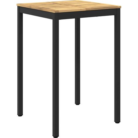 Mesa de Bar para Jardín Blanco y Negro 70 x 68,5 x 105 cm vidaXL