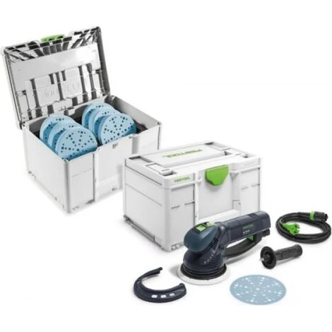 Festool RO 150 FEQ-SYS GR Levigatrice orbitale rotativa con valigetta di abrasivi