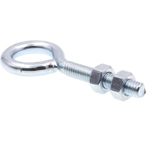 Lot de 20 boulons à œil avec écrou, 5/16"-18" x 8,9 cm, acier zingué (1/3)
