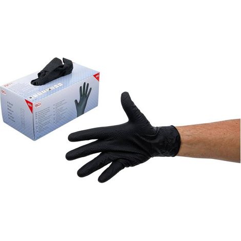 Boîte de Gants Jetables Nitrile XL 100 pcs - Adhérence Supplémentaire - Protection et Confort - D-Work