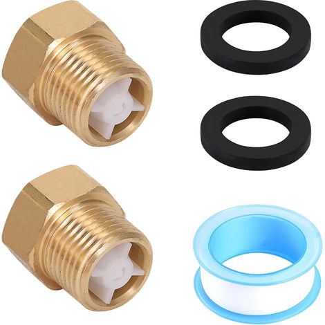 Lot de 2 3/4" Clapet Anti-Retour en Laiton DN20 Universel Clapet de Retenue Avec Filetage Intérieur et Filetage Extérieur Clapets Anti Retour pour Chauffe-eau Conduite D'eau Machine à Laver (1/5)