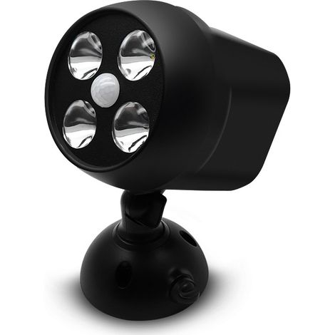 Lampe d'extérieur étanche avec détecteur de mouvement, projecteur LED sans fil, éclairage de sécurité pour escaliers, couloirs, jardins et terrasses. (1/5)