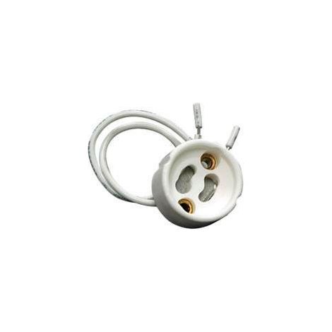 Portalamparas GU10 Ceramico Con Cable 15cm