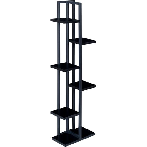 Portapiante a 5 livelli 120 x 34 x 21 cm nero 030007701