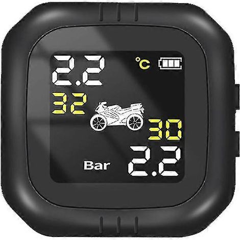 Manomètres de pression des pneus pour voitures, motos et véhicules électriques, et alarmes de pression des pneus sans fil de haute précision. (1/5)