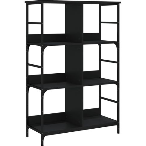 Maison Exclusive - Bücherregal Schwarz 78,5x33x117,5 cm Holzwerks