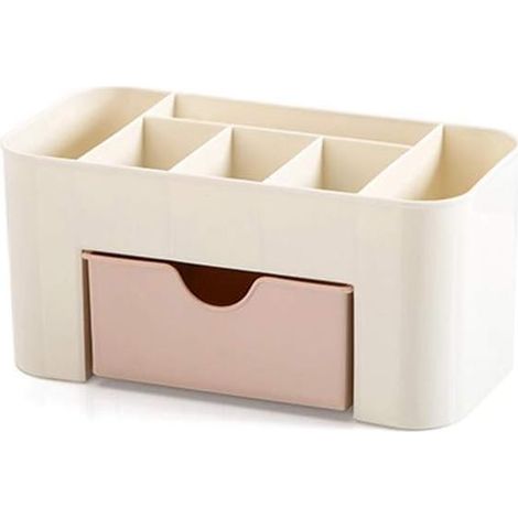 Étagère de rangement empilable avec tiroir pour cosmétiques et bijoux organiseur de bureau (1/5)