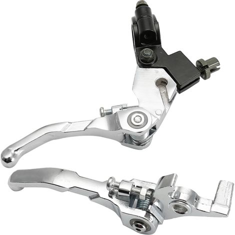 Manetas de freno y embrague plegables para motos de cross, modelos de 7/8" con dos manetas para modificación.