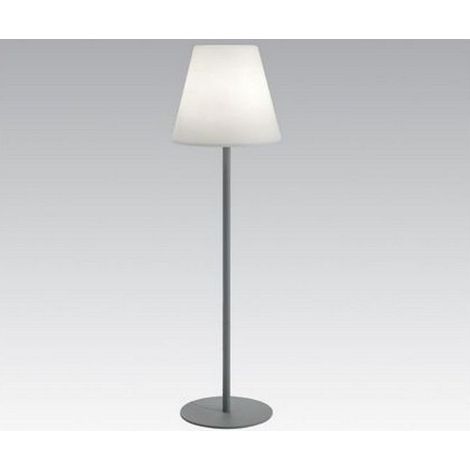 Piantana Da Esterno Moderna Lounge Alluminio E Termoplastica Grigio 1 Luce E27 (1/5)