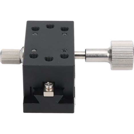 Table de translation linéaire XLWG50, plateforme manuelle de précision en alliage d'aluminium, glissière fine haute exactitude pour axe X, table coulissante compacte. (1/5)