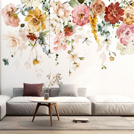 Papier peint panoramique - Fleurs - 421 cm x 255 cm (1/4)