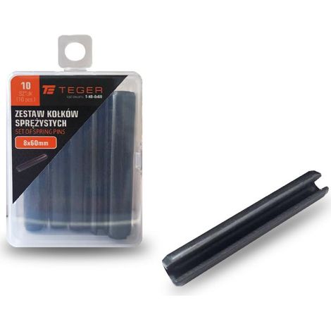 Perno elastico Teger 8x60, 10 pezzi (1/3)