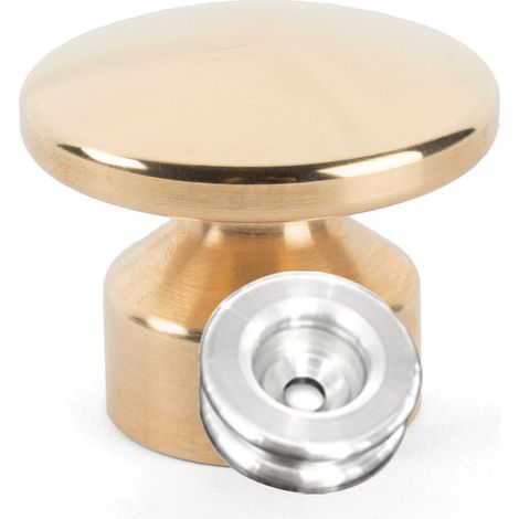 Kit de Fixation : Rondelle multi-matériaux Alu + Grande Patère convexe Laiton - L'Attachante (1/5)