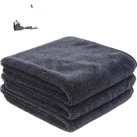 Asciugamano in microfibra, ultra spesso, ad alta assorbenza, 1 pezzo, grigio 60x90 (1/2)