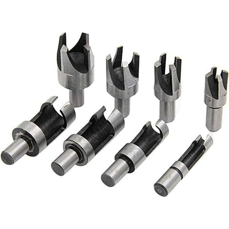 8pcs Cork Forets Wood Plug Outil De Coupe En Acier Au Carbone Griffe Cylindre Tenon Mèche Travail Du Bois, 6 Mm 10 Mm 13 Mm 16 Mm-Fei Yu (1/5)