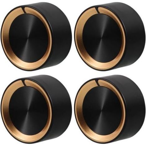 Piezas y accesorios para cocinas, juego de 4 perillas para cocinas de gas, perillas para horno de 8 mm, perillas de control de gas para cocina, perillas para cocinas (1/4)