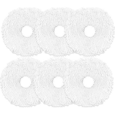 pair Lingettes de Rechange pour Eurek a J12 Ultra et Mide a V12, Accessoires pour Aspirateur Robot, Lingettes en Microfibre Douce, lot de 6 (1/5)