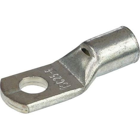 5 Stück Rohrkabelschuhe Kabelschuhe Quetschverbinder Kupfer verzinnt M6 25mm²