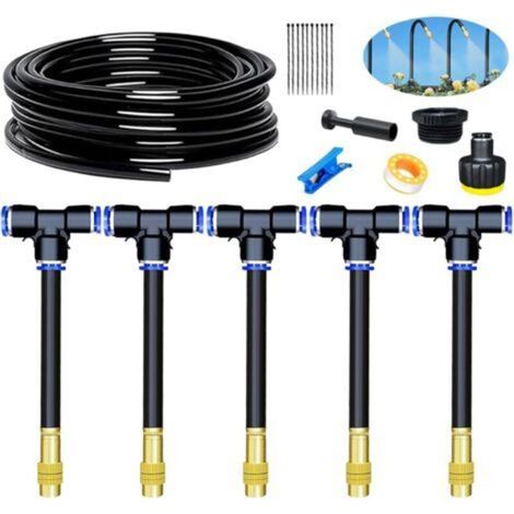 360° d'irrigation goutte, 5m système d'irrigation automatique à 360°, Système d'irrigation de jardin à 360°, Systeme arrosage automatique 360°, pour arrosage des plantes paysagères, jardin (1/5)