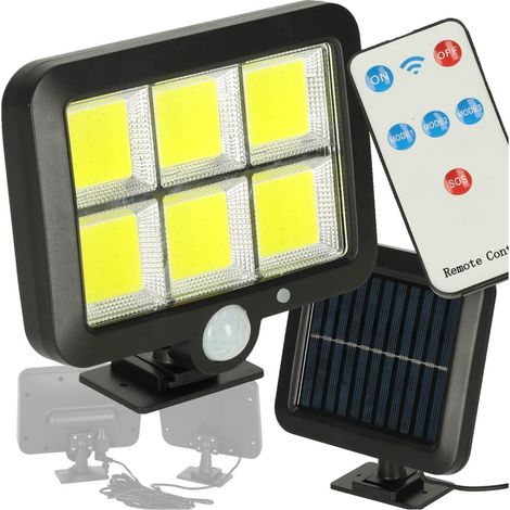 Lampara solar con sensor de movimiento y crepusculo 120 led