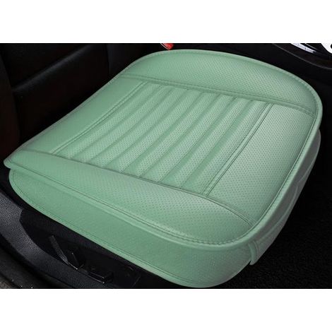Autositzbezug aus PU-Leder mit Bambuskohle-Print, atmungsaktiv, passend für 90 % aller Automodelle, Vordersitz, 1 Stück, pflanzlich (1/5)