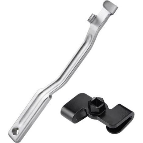Barre d'outils d'extension de clé en 2 pièces, adaptateur d'extension de clé pour barre de disjoncteur à entraînement de 1/2\\\\ (1/5)