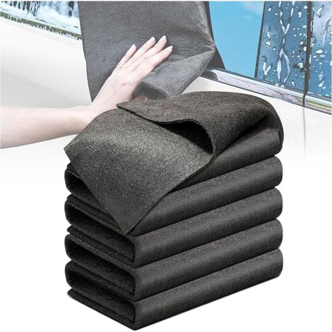 Lot de 5 Chiffon de Nettoyage en Microfibre Torchons de Cuisine Microfibre Réutilisables sans Traces pour Cuisines,Verre,Voitures et Fenêtres (1/5)