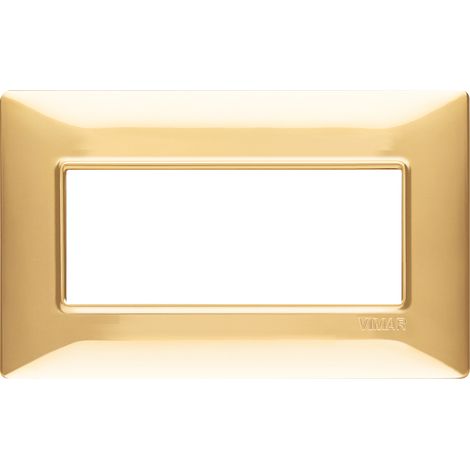 VIMAR - 14649.24 Placca 5M BS oro lucido