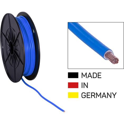 Cable alimentation FLY 4.0 mm2 bobine bleue 25 m