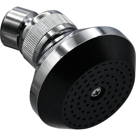 SOFFIONE LINEA 'BLACK' ABS cromato