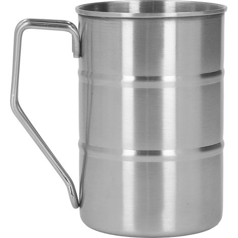 Tasse à café en acier inoxydable grande capacité, idéale pour maison et restaurant (1/5)