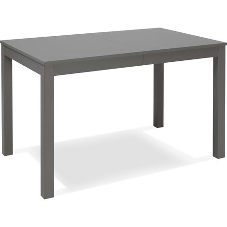 Tavolo Allungabile 130/210x80x76 cm in Legno Top in Melaminico Grigio Scuro (1/5)