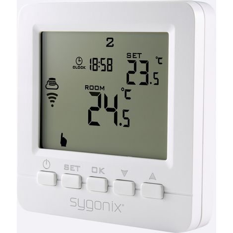 Sygonix SY-4500820 Funk-Raumthermostat Unterputz Wochenprogramm 1 St. (1/5)