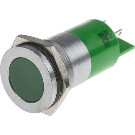 Voyant LED lumineux Vert RS PRO, dia. 22mm ( Prix pour 1 )