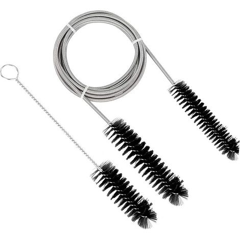Goupillon - 200 Cm - Pour Nettoyage Canalisation Evier - Double Face 1 5 Cm Et 2 5 Cm - Acier Inoxydable 304 - 1 Piece (1/5)