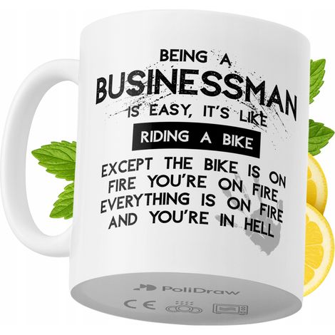 Lustige Kaffeetasse für Geschäftsleute mit witzigem Textdesign – ideal für Geburtstage, Namenstage und Feiertage. Hochwertige Tasse für besondere Anlässe im Büro oder Homeoffice. Farbe: Weiß, 330 ml.