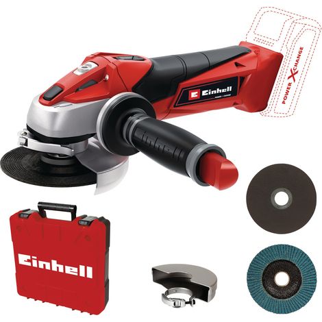 [Ancienne version] Einhell Meuleuse d'angle Ø115mm sans fil TE- AG 18/115 Li-Solo PXC (18V, Régime : 8500 trs/min, Profondeur de coupe : 28 mm) Livré sans Batterie ni Chargeur (1/5)