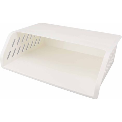 Boîte de Rangement Suspendue Adhésive Plastique Design Biseauté Étagère Cuisine Salle de Bain Garage Organisateur Pratique (1/4)