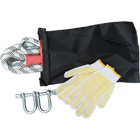 Corde de sauvetage, corde de remorquage - Sangle de récupération portable pour remorquage, corde de récupération cinétique, sangle à cliquet, corde de remorquage, sangle de remorquage - Sangle de (1/5)