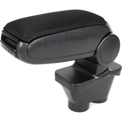 Ensemble accoudoirs en tissu noir + kit de montage pour Peugeot 208 (à partir de 2012)