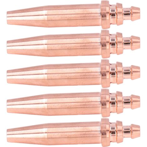 Lot de 5 embouts de découpe acétylène pour chalumeau, consommables pour machine intégrée 2 G02‑2